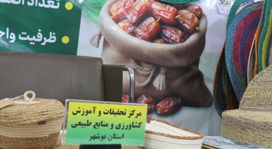 حضور فعال مرکز تحقیقات بوشهر در هفتمین نمایشگاه بین‌المللی تخصصی خرما و صنایع وابسته
