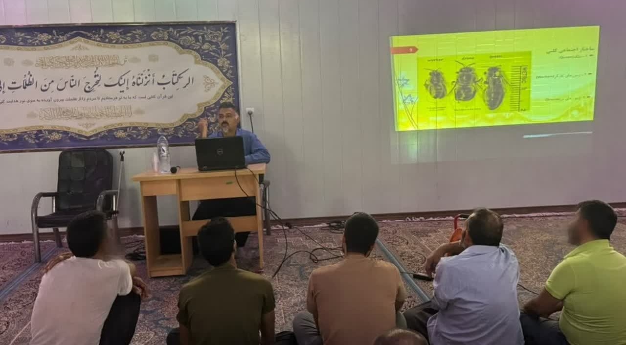 دوره آموزشی پرورش زنبورعسل برای مددجویان زندان مرکزی کرمان