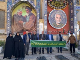 آیین معنوی غبارروبی و عطرافشانی گلزار شهدا و تجدید میثاق با سردار دل‌ها حاج‌قاسم سلیمانی