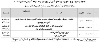 برگزاری وبینارهای آموزشی در مرکز کرمان