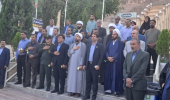 تجدید میثاق رئیس و کارکنان مرکز تحقیقات کشاورزی استان کرمان با آرمان‌های شهدا در آیین غبارروبی و عطرافشانی گلزار مطهر شهدا